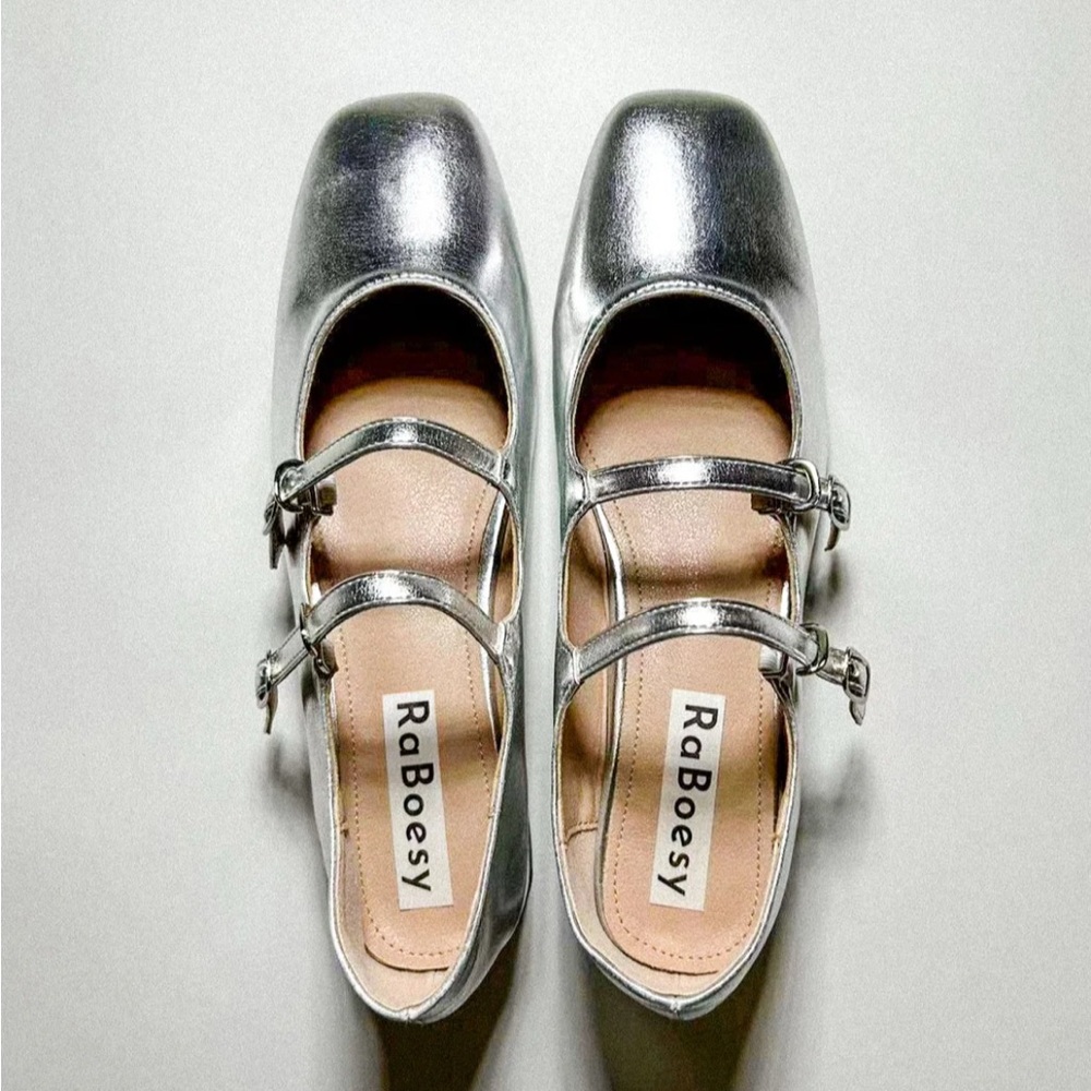 Silver Women's Flats